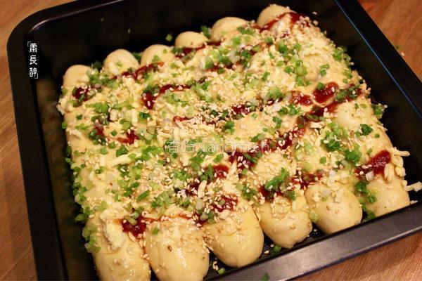 葱香肉松排包的做法图解15