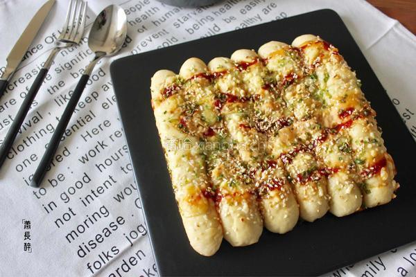 葱香肉松排包的做法图解18