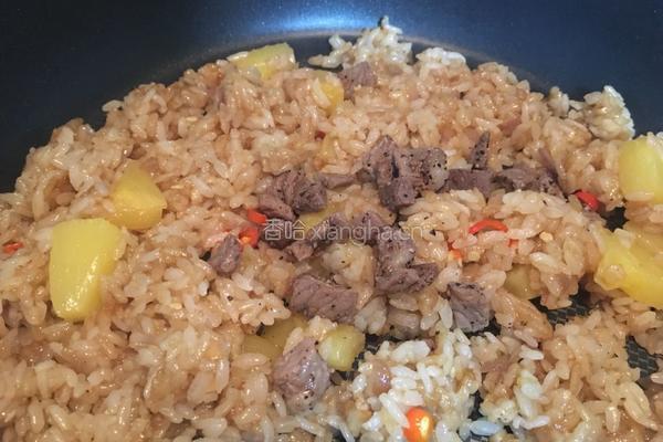 泰式凤梨炒饭的做法图解9