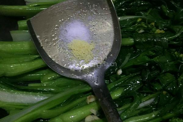 蒜蓉菜心的做法图解6