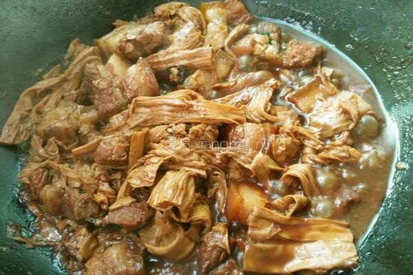 腐竹烧肉的做法图解12