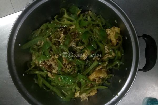 尖椒大酱炒鸡蛋的做法图解9