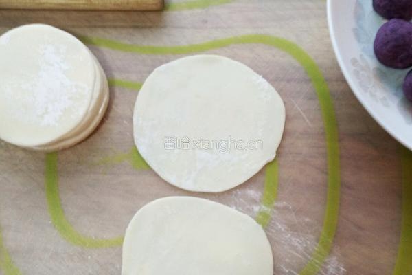 酥脆紫薯派 π的做法图解3