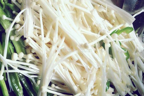 清炒金针菇的做法图解4