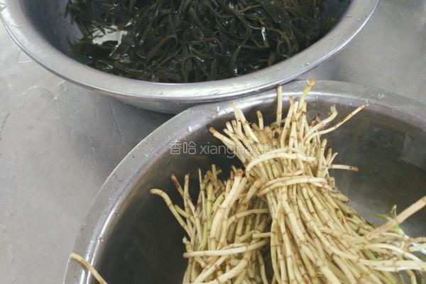 海带拌折耳根（素菜）的做法图解1
