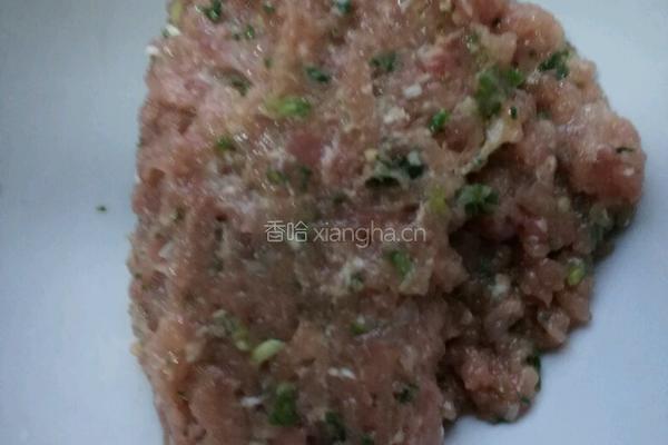 荠菜肉丸子的做法图解3