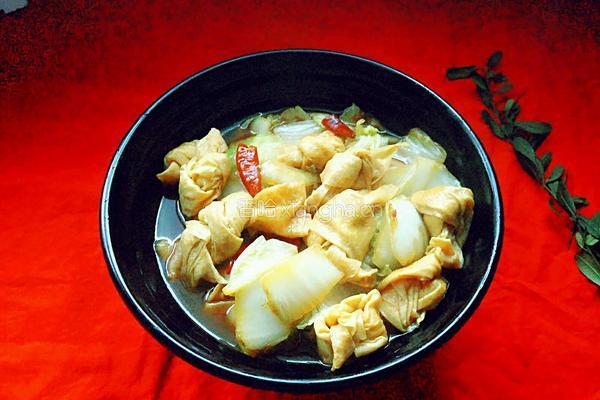 豆结烧白菜的做法图解13