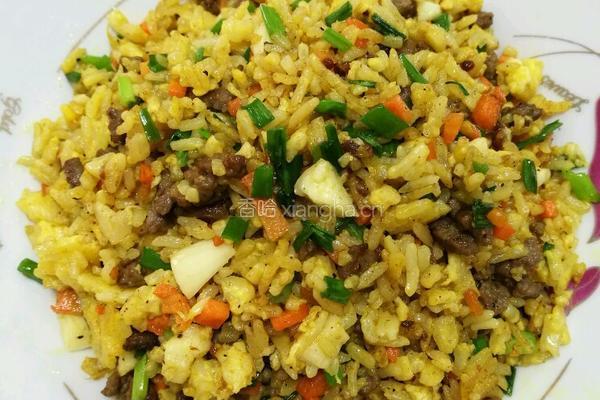 咖喱牛肉蛋炒饭的做法图解11