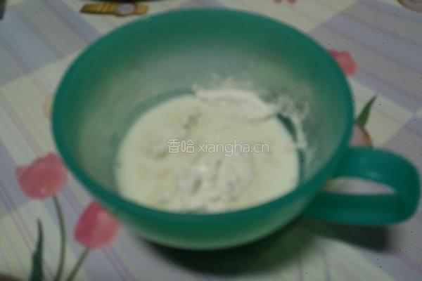 椰香牛奶小方的做法图解3