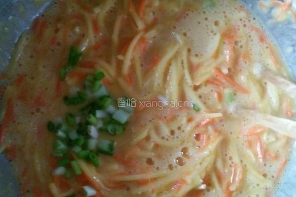 土豆丝鸡蛋饼的做法图解6