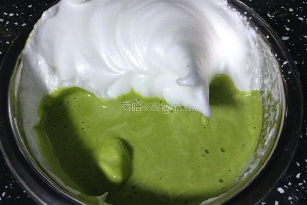 菠菜戚风蛋糕的做法图解6