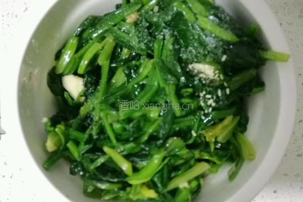 松仁鸡丝菠菜塔的做法图解6