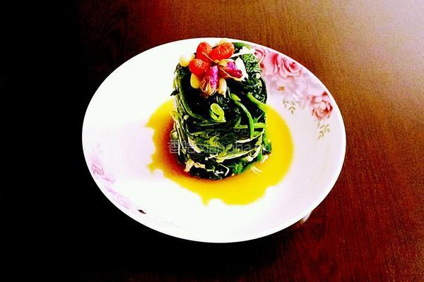 松仁鸡丝菠菜塔的做法图解11
