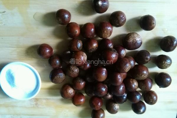 烤尖栗子的做法图解1