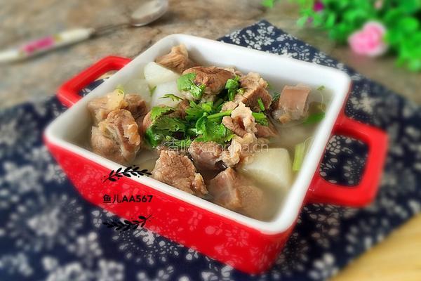 羊肉萝卜汤的做法图解6