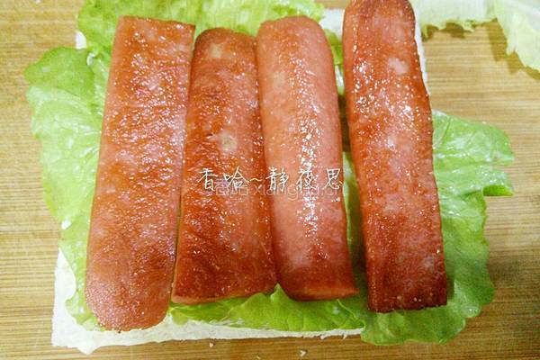 简易三明治的做法图解12