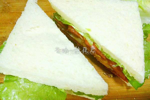 简易三明治的做法图解16