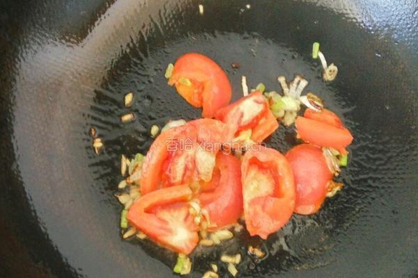 西红柿炒菜花的做法图解5