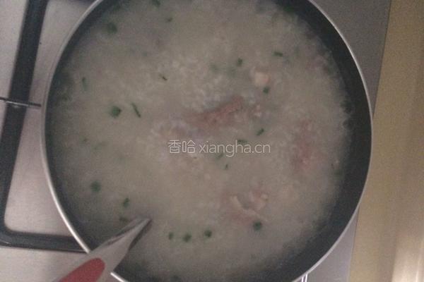 猪肝瘦肉粥。的做法图解4