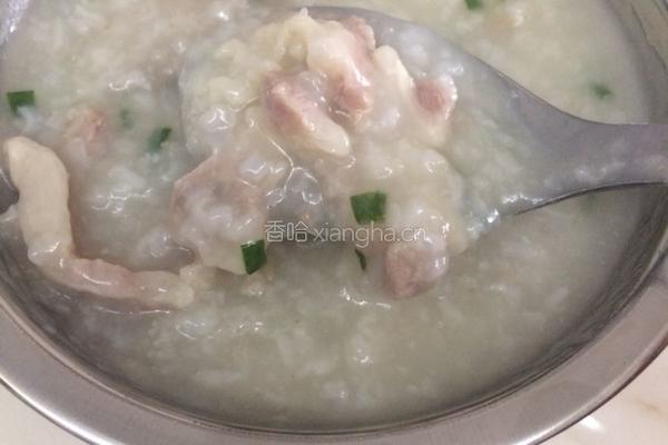 猪肝瘦肉粥。的做法图解5