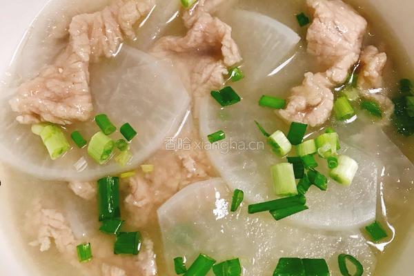 萝卜肉片汤的做法图解5
