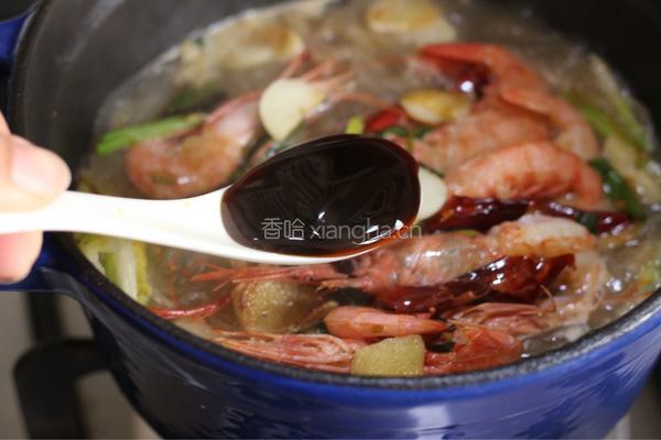 鲜虾白菜粉丝煲的做法图解10