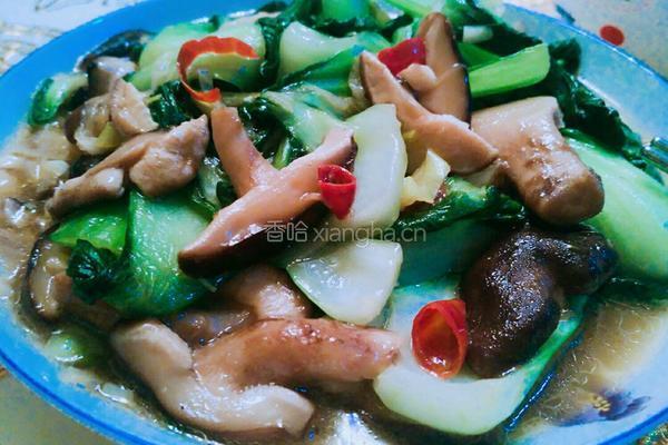 香菇扒油菜