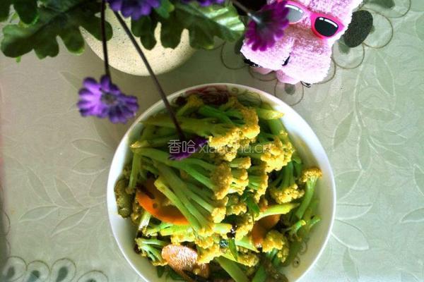 炒有机菜花的做法图解10