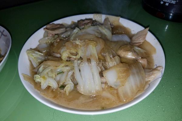 五花肉炒白菜的做法图解5