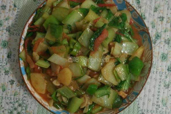 土豆烧白菜的做法图解8