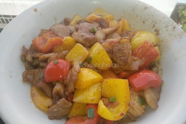 彩椒炒五花肉