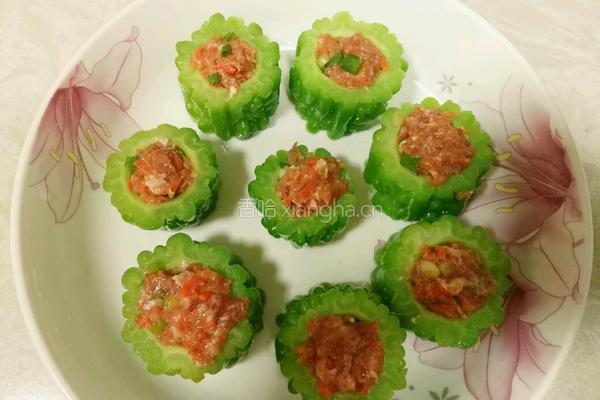 苦瓜酿肉的做法图解6