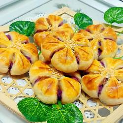 香芋梅花酥的做法[图]