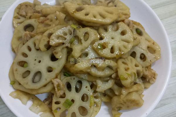 肉炒鲜藕的做法图解7