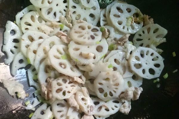 肉炒鲜藕的做法图解6