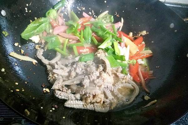 泡菜炒腰花的做法图解13