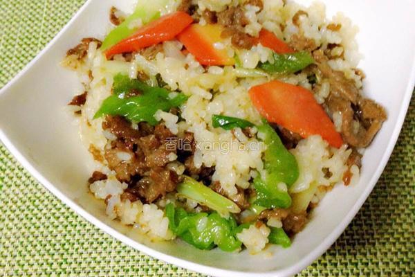 葱爆羊肉炒饭的做法图解8