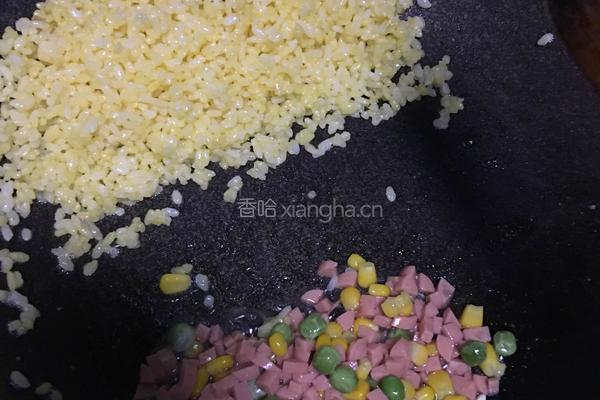黄金蛋炒饭的做法图解6
