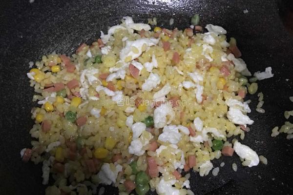 黄金蛋炒饭的做法图解8