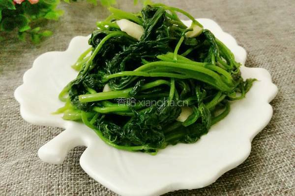 炒番薯叶的做法图解8