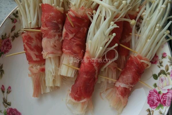 金针菇牛肉卷的做法图解1