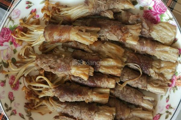 金针菇牛肉卷的做法图解3