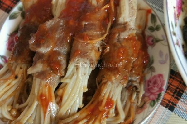 金针菇牛肉卷的做法图解4