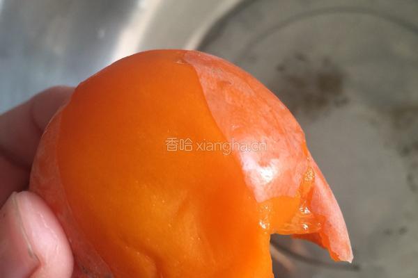 柿子豆沙饼的做法图解2