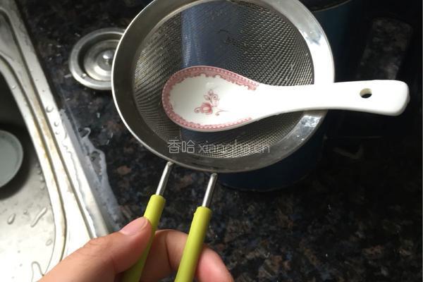 青菜蛋黄米糊的做法图解6