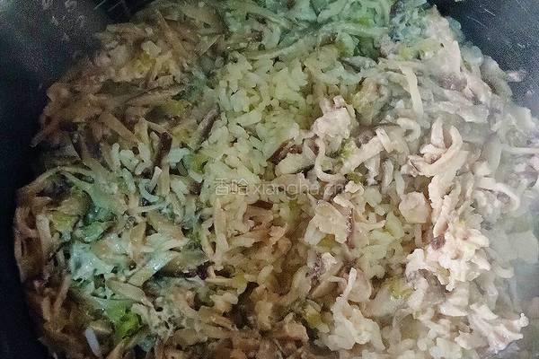 香菇鸡丝饭的做法图解6
