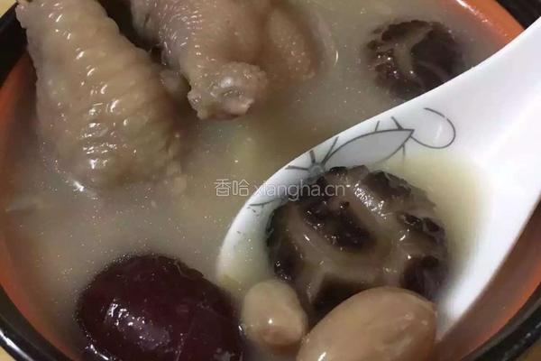 花生眉豆鸡脚汤的做法图解8