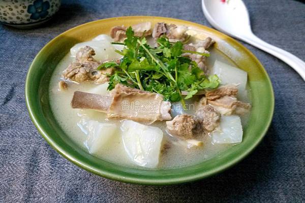 白萝卜炖羊排的做法图解9