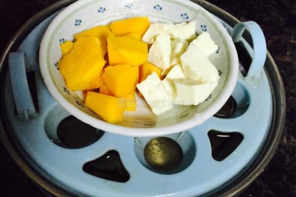 南瓜豆腐粥的做法图解3