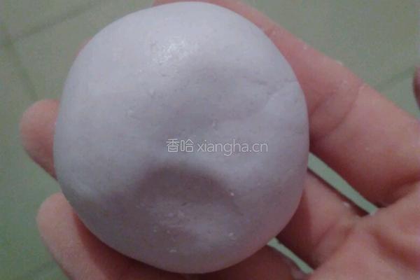 豆沙馅糯米油饼的做法图解4